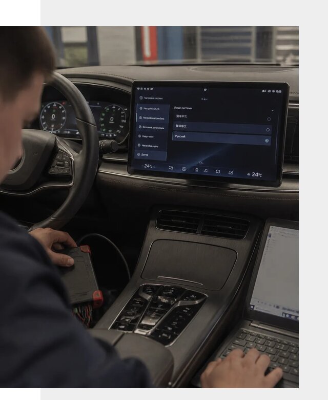 Русификация автомобиля BYD HAN для эксплуатации в Северске